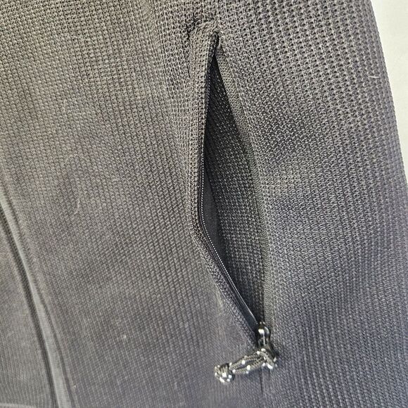 NEW Charles River Fleece‎ Lined Heritage Rib Knit Jacket Zip Logo Black Mens M - Picture 7 of 11